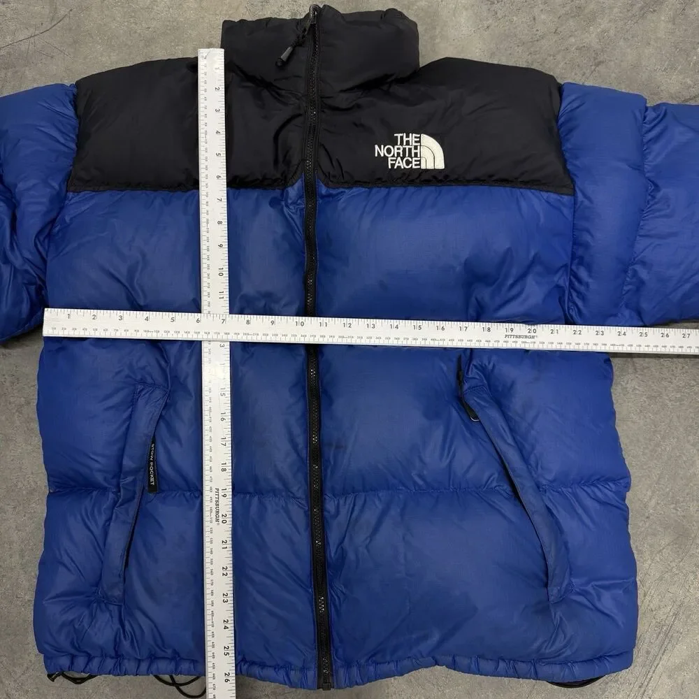 Vtg North Face 700 Down Goose 1996 Nuptse Puffer Jacket Blue Black Men’s 2XL *Re